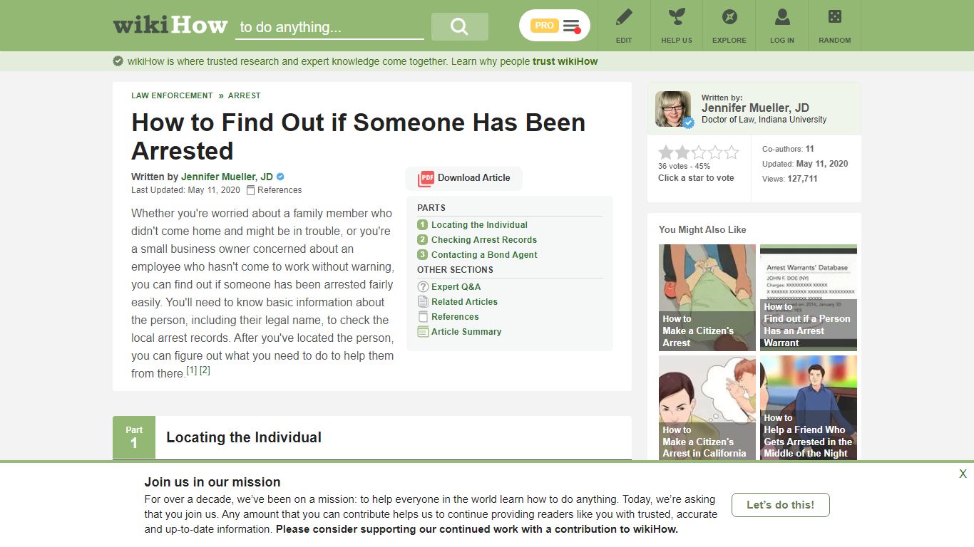 How to Find Out if Someone Has Been Arrested: 12 Steps - wikiHow