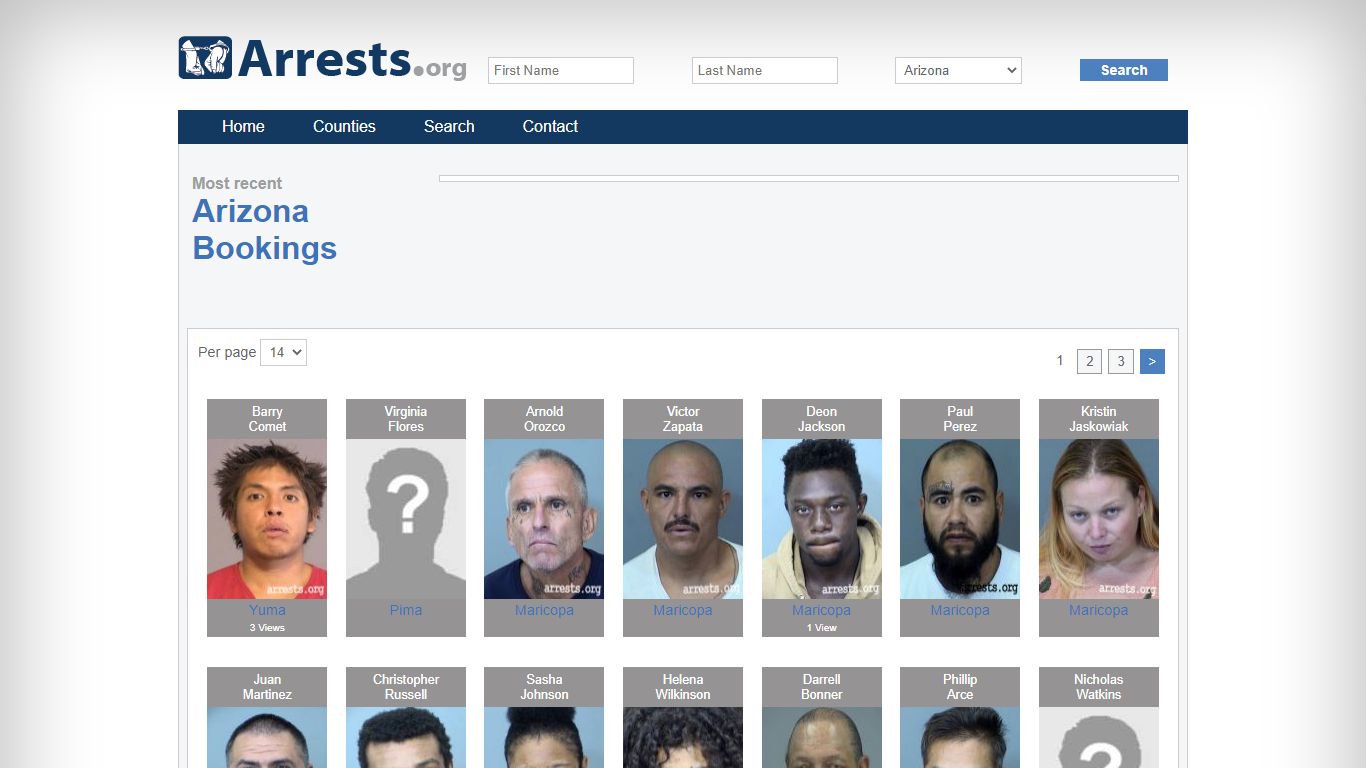 Arizona Arrests and Inmate Search